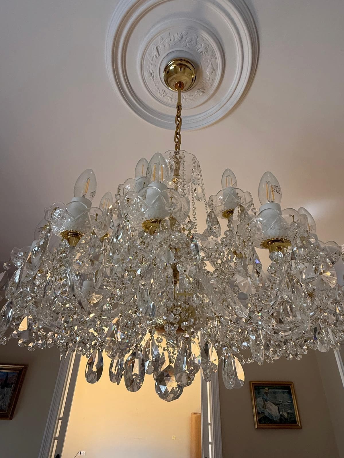 Transportar lamparas de araña