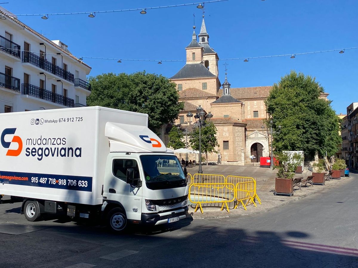 Camión de mudanzas en Arganda del Rey